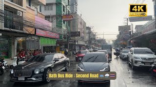 Baht Bus Ride: Second Road 🌧️🚌🇹🇭