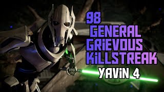 Star Wars battlefront 2: 98 General Grievous max level killstreak on Yavin 4