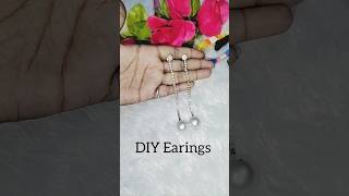 || DIY Earings || Pearl Earings || long Earings ||#diy #viral #shorts #youtuber #sunidhicraftarea