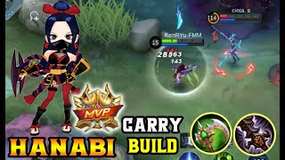 HANABI BOUNCE SPEED BUILD GAMEPLAY - BUILD AND EMBLEM SET - BUILD Top 1 Global HANABI MLBB