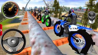 Extreme Motocross Off-road Multiplayer Impossible Driving Motorcycle Stunt For Android Gameplay