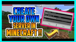 How to create your own free server in minecraft easy (mcpe/pc/xbox/nintendo)