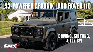 1987 LS3-Powered Arkonik Land Rover 110 - Driving, Shifting, and Fly By