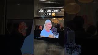 Transparent OLED!! #CES #LG