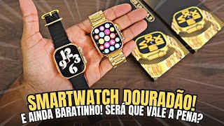 DUBAI WATCH! Smartwatch DE OURO Do Aliexpress! JS ULTRA 9 Unboxing!