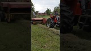 Baling hay