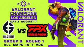 EG vs FPX - VALORANT Champions 2023 -  Los Angeles - Groups Day 2