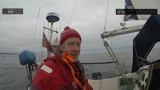 Singlehanded Sailing. Crab pot markers, landing a drone on a boat and in-mast reefing..