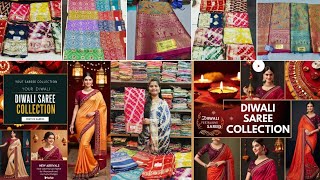 Diwali special sarees collection|| BANDHANI Sarees Collection #diwalisareescollections #designer