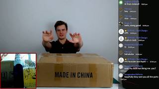 wasLIVE: Unboxing the Tronxy X5S big 3D printer (1/2)