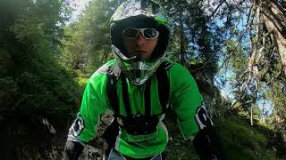 Paganella BIKE Area MTB Enduro/DH - Bus del Giaz trail n°808 + crash