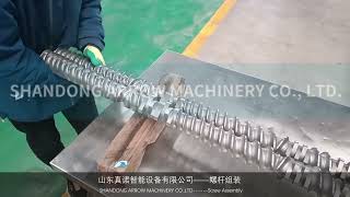 How to clean the screw of extruder after food processing?