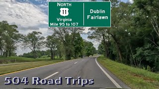 Road Trip #951 - US-11 N - Virginia Mile 95-107 - Dublin/Fairlawn