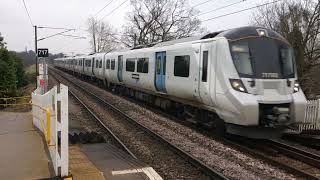 Great Northern Class 717 arriving at Grange Park for Stevenage