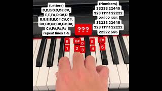 ??? piano tutorial (letters and numbers)