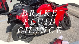 NoN - ABS Motorcycle 🏍️ Brake Fluid / Flush Change - 2015 Honda CBR500R - DIY Dot 4 Synthetic