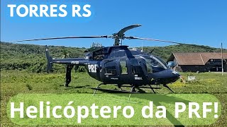 |4K|🚁🌞🏖TORRES RS🏖🌞🚁 - Mostrando um  helicóptero da PRF, no Parque da Guarita, 29/09/24!!!