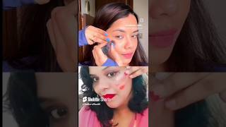 3 Finger Makeup hack 😱 Will uh try this? #makeup #blushhack #shortsfeed #youtubeshorts #hack #yt