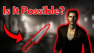 Can You Beat Silent Hill 1 With ONLY A Knife?