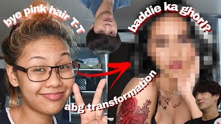 ABG TRANSFORMATION (i dyed my hair again lol) | Ciania De Jesus