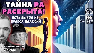 Выход из КОЛЕСА ИЛЛЮЗИЙ. (Новый расчет бодиграфа по 65 генному ключу). Викрам.