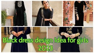 Black dress design Idea for girls 2023