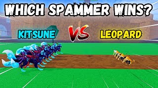 5 Kitsunes Vs 5 Leopards Which Spam Fruit Wins?