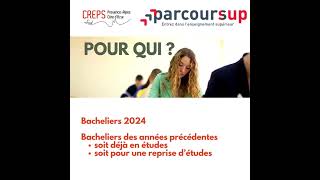 Inscriptions Parcoursup / CREPS