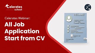 Webinar All Job Application Start From Your CV