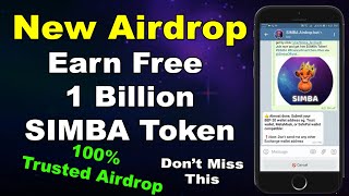 Earn FREE 1,000,000,000 SIMBA Tokens Without Any Investment - Trust Wallet New Airdrop