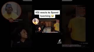 KSI reacts to IShowSpeed twerking 😂