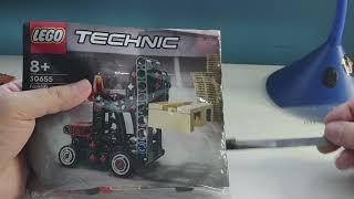 LEGO TECHNIC 30655 Forklift with Pallet. Unboxing, slow pace building.