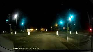 Azdome M06 dash cam and WR01 rear camera - review at night 30 fps