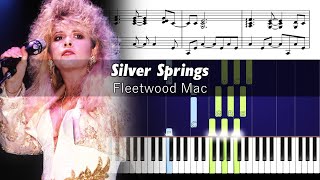 Fleetwood Mac - Silver Springs - Accurate Piano Tutorial with Sheet Music