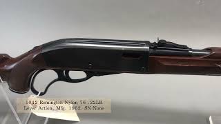 1042 Remington Nylon 76 22LR Lever Action Rifle Mfg. 1962 [October 18, 2024]