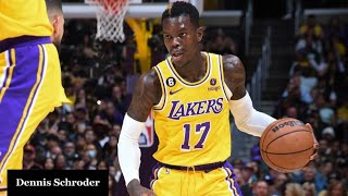 Dennis Schroder Lobpass to Anthony Davis, Austin Reaves Hangs w/ And1 Highlights, L.A Lakers Game