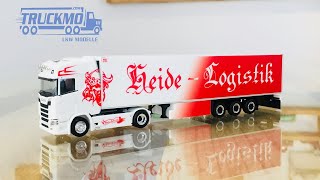 Heide Logistik Scania CS20HD Kühlkoffer Sattelzug 312950 Herpa Lkw-Modelle TRUCKMO