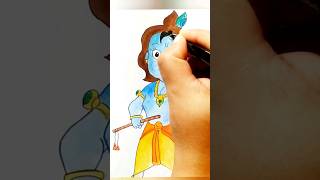 #krishna #drawing #art #ytshorts #howtodraw