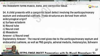 Day 6 Anatomy Subject Wise Mock Test 2 Daily Class 6 Months NEETPG Prep with Dr Murali Bharadwaz