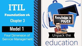 ITIL Foundation v4 - Chapter 3 - Model 1 - Four Dimension of Service Management