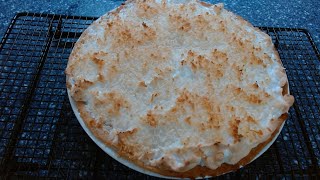 Coconut Cream Pie with microwave assistance - Budget Friendly!