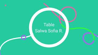 What is table ? by Salwa - MAMAHIDA