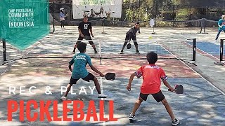 PICKLEBALL BANDUNG - Rec Play | Dede|Radja vs Ariyo|Jeffry | Pickleball Indonesia