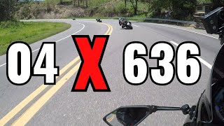 04 Kawasaki Ninja ZX6R 636 acelerando em Morungaba SP - Gravei com os inscritos do canal