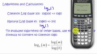 Logarithms and Solving Exp Equations Tutorial