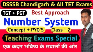 🔥Number System for DSSSB/HTET /Chandigarh/CTET/REET  || Number system for  All Teaching Exams