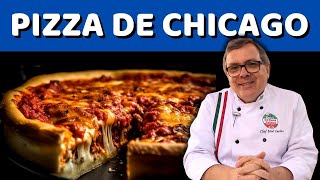 Pizza de Chicago ou Chicago Style Pizza - Muito fácil e com farinha nacional!