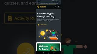 BINANCE LEARN AND EARN |BINANCE QUIZ ANSWERS |