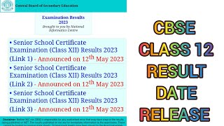 HOW TO GET ONLINE RESULT CLASS 12 CBSE RESULT HAS BEEN ANNOUNCED ON OFFICIAL WEBSITE GO AND CHECK IT