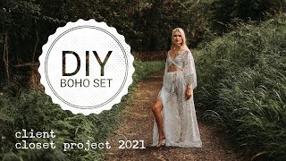 DIY boho 2 piece set | 2021 client closet project Dress 3 of 12 | Teal Garcia